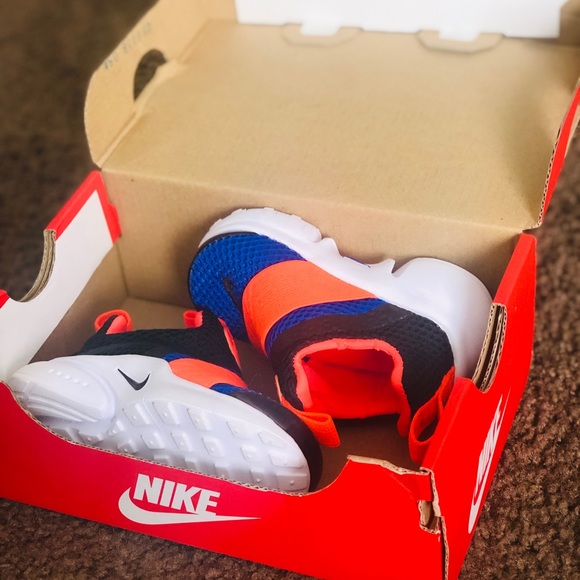 nike presto extreme orange and blue